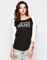 Thumbnail for your product : Vans Washed Leopard Womens Baseball Tee