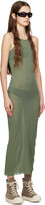Thumbnail for your product : Rick Owens Green Tank Maxi Dress
