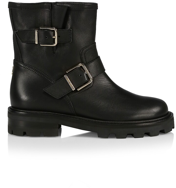 Sale Ladies spot on biker ankle boots available in brown and black F50333 