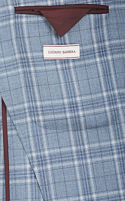 Luciano Barbera MEN'S PLAID WOOL-SILK TWO-BUTTON SPORTCOAT