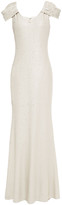 Thumbnail for your product : Badgley Mischka Sequin-embellished Knitted Gown