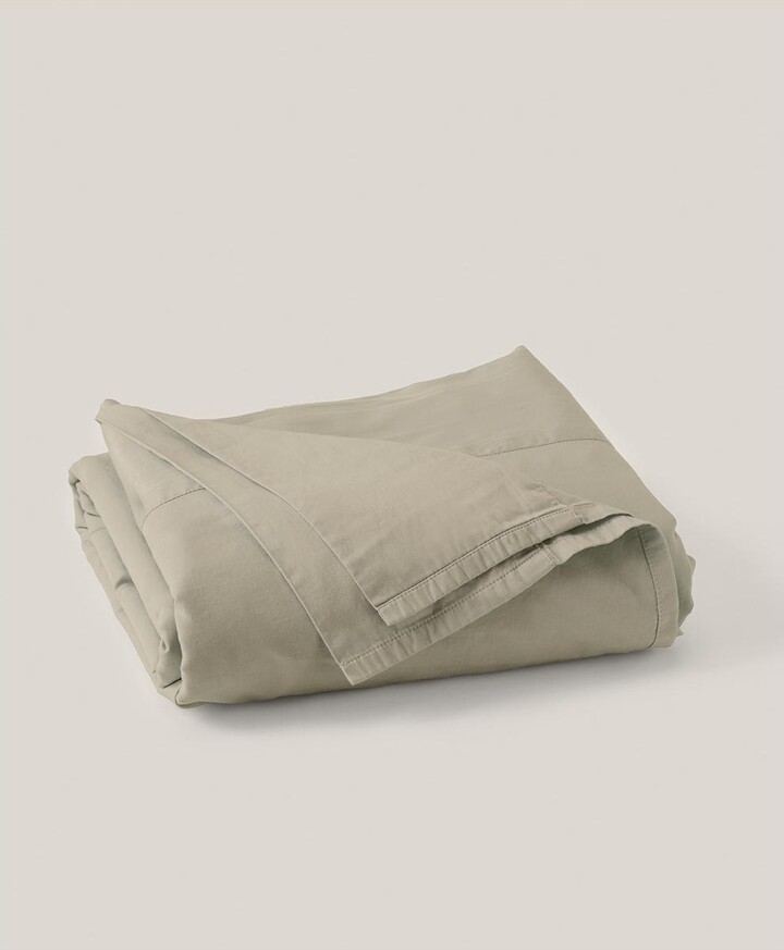 Pact Organic Cotton Room Service Sateen Flat Sheet - Thumbnail 3