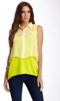 Thumbnail for your product : Qi Silk Blend Combo Sleeveless Shirt