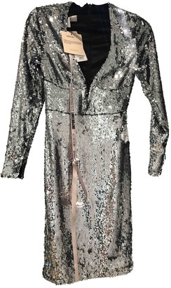 House Of CB Silver Glitter Dress for Women