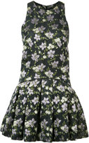 Alexander McQueen - mini-robe à fleurs - women - Soie/Polyester/Acétate/Polyimide - 44
