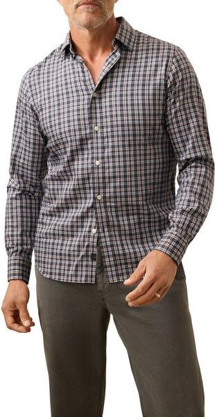 Faherty Men's The Movement Long Sleeve Button Up Shirt XLarge Polar Lights Plaid