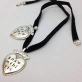 Thumbnail for your product : Tales From The Earth Sterling Silver Secret Love Poem On A Velvet Choker