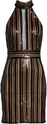 SHO by Tadashi Shoji Sleeveless Stripe Sequin Dress