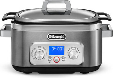 De'Longhi Livenza Multi-Cooker, Stainless Steel - 6 qt - Crock Pot Slow Cooker