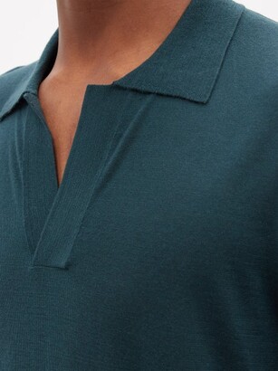 Gabriela Hearst Stendhal Cashmere Polo Shirt - Dark Green