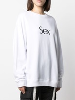 Thumbnail for your product : More Joy Sex print sweatshirt
