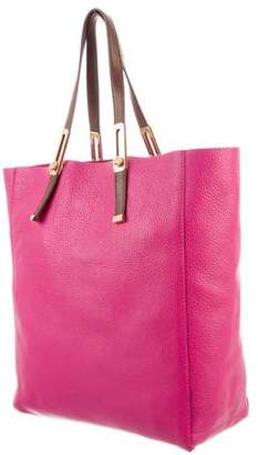 Stuart Weitzman Leather and Suede Tote