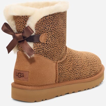 UGG Mini Bailey Bow Micro Cheetah Boot ShopStyle
