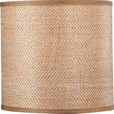 Volume Lighting 10" W Linen Drum Wall Sconce Shade ( Screw On ) in Brown