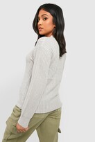 Thumbnail for your product : boohoo Petite Ivy Oversized Jumper