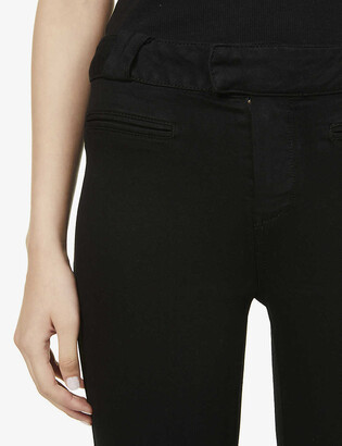 Paige Constance split-hem skinny high-rise jeans