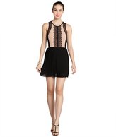 Thumbnail for your product : Wyatt black and nude chiffon cocktail dress