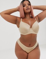 Thumbnail for your product : City Chic T-Shirt Bra In Latte