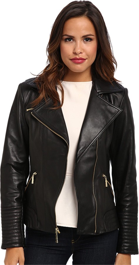 Vince Camuto Women's Leather Jacket - ShopStyle