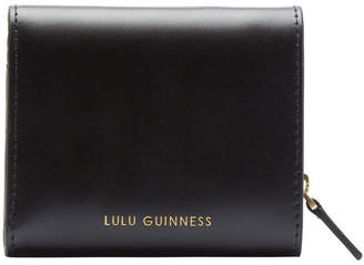 Lulu Guinness Black Pop Up Lip Saffie Wallet