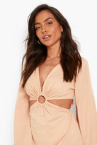 Thumbnail for your product : boohoo O-ring Detail Cotton Beach Dress