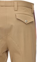 Thumbnail for your product : Gucci Cotton Gabardine Pants W/web Detail