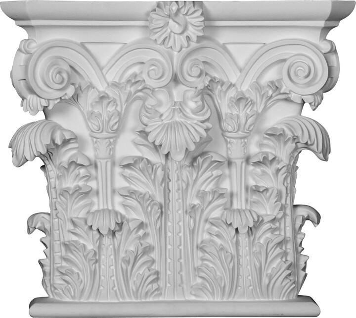 Ekena Millwork 18 1/2"W x 16 1/2"H x 4 3/4"P Corinthian Capital (Fits Pilasters up to 15 1/8"W x 2 3/4"D)