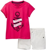 Thumbnail for your product : True Religion Anchor Tee & Short Set (Toddler Girls)