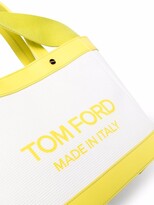 Thumbnail for your product : Tom Ford Colour-Block Logo-Print Tote Bag