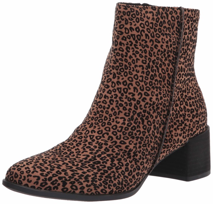leopard booties wide width