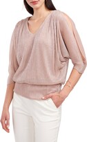 Thumbnail for your product : Chaus Metallic Cold Shoulder Top