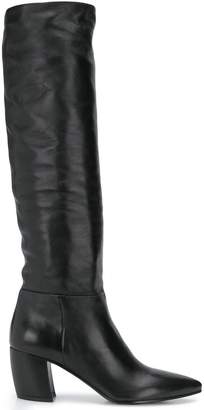 Prada pointed toe tall boots