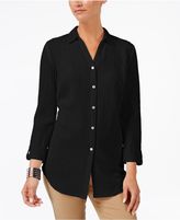 Thumbnail for your product : JM Collection Crinkled Shirt, Created for Macy's