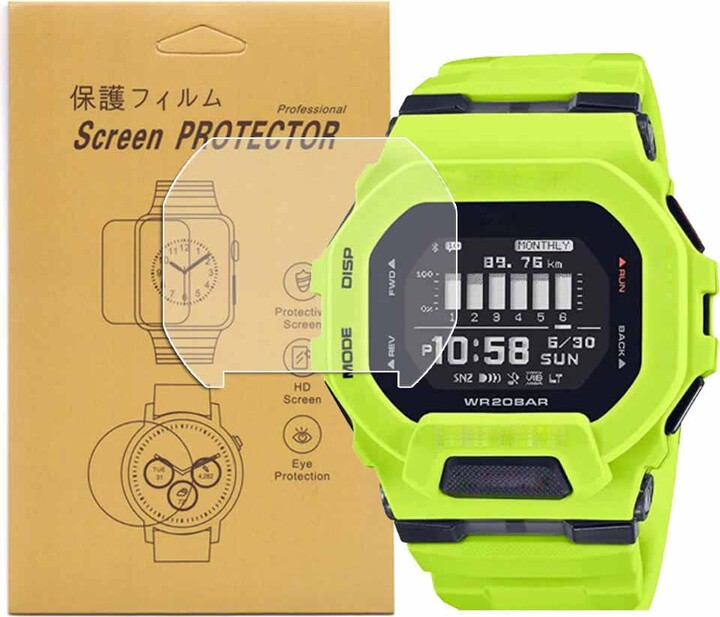 VRWOX 3Pcs Glass For GBD-200 GBX-100 GW-5035 GWX-5600 DWE DW-560 GMW-B5000 GW-B5600 GW-5000 GX-56 Tempered Glass And TPU Protector