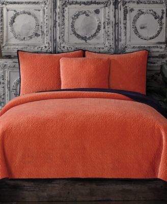 Tracy Porter CLOSEOUT! Reversible Velvet Quilted Full/Queen Coverlet