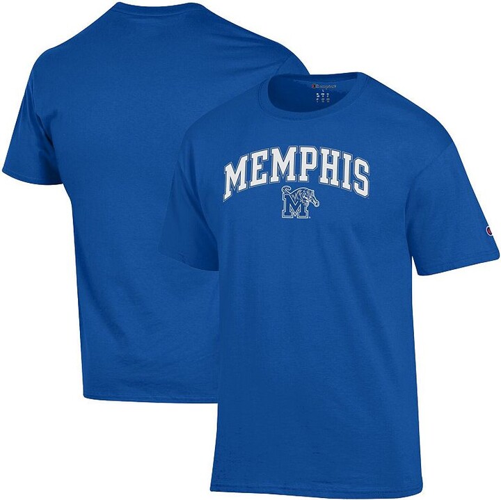 Men's Champion Royal Memphis Tigers Arch Over Logo T-Shirt