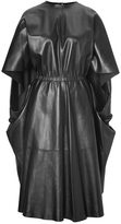 Thumbnail for your product : Valentino Leather Capelet Dress