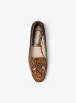 Thumbnail for your product : Michael Kors Collection Jemma Snakeskin Tassel Loafer