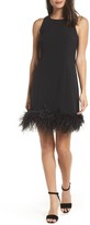 Thumbnail for your product : Chelsea28 Feather Hem Sheath Dress