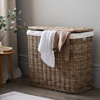The White Company Kubu Rattan Laundry Basket – Double - ShopStyle