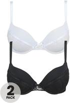 Thumbnail for your product : Sorbet Flirty Lace Plus 2 Sizes Bras (2 Pack)