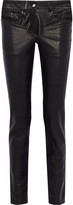 Thumbnail for your product : Belstaff Paneled Leather Skinny-leg Pants