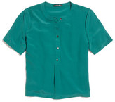 Thumbnail for your product : Madewell Silk Henley Swing Tee