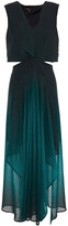 Thumbnail for your product : Maje Cutout Twist-front Degrade Fil Coupe Maxi Dress