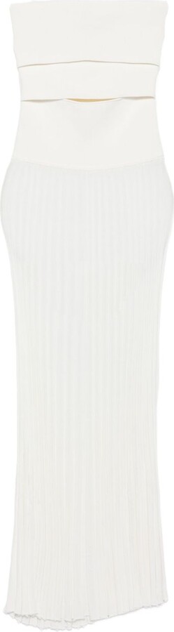 CHRISTOPHER ESBER Pleated Strapless Dress