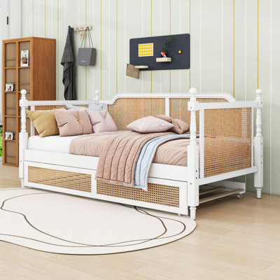 Bay Isle Home Wooden Daybed with Trundle and Durable Construction