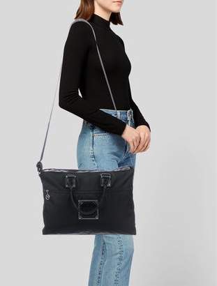 Longchamp Leather-Trimmed Nylon Handle Bag