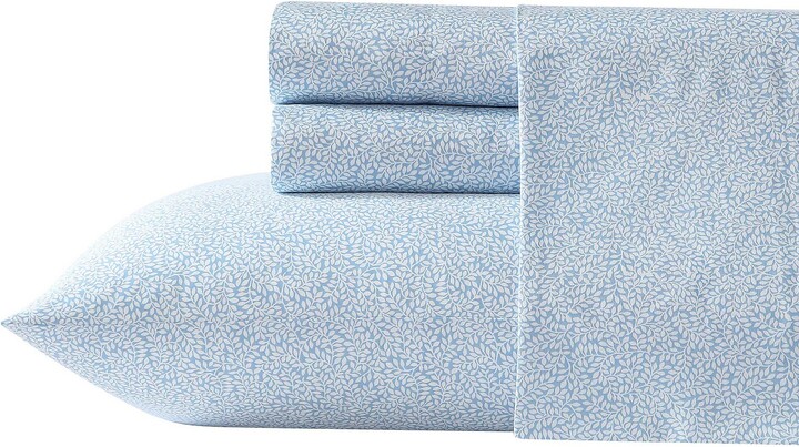 Laura Ashley Little Vines Blue-White Queen Shee t Set