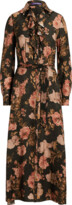 Thumbnail for your product : Ralph Lauren Collection Blakye Floral Jacquard Midi Shirtdress