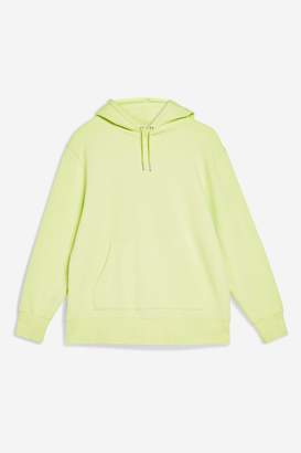 Topshop Neon Relaxed Hoodie